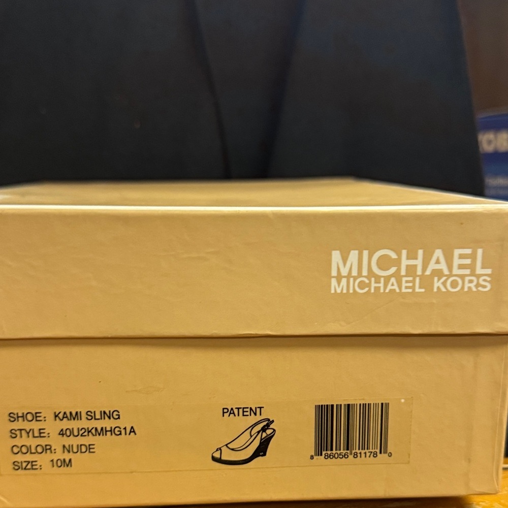 Michael Kors Slate Embossed Leather Heels